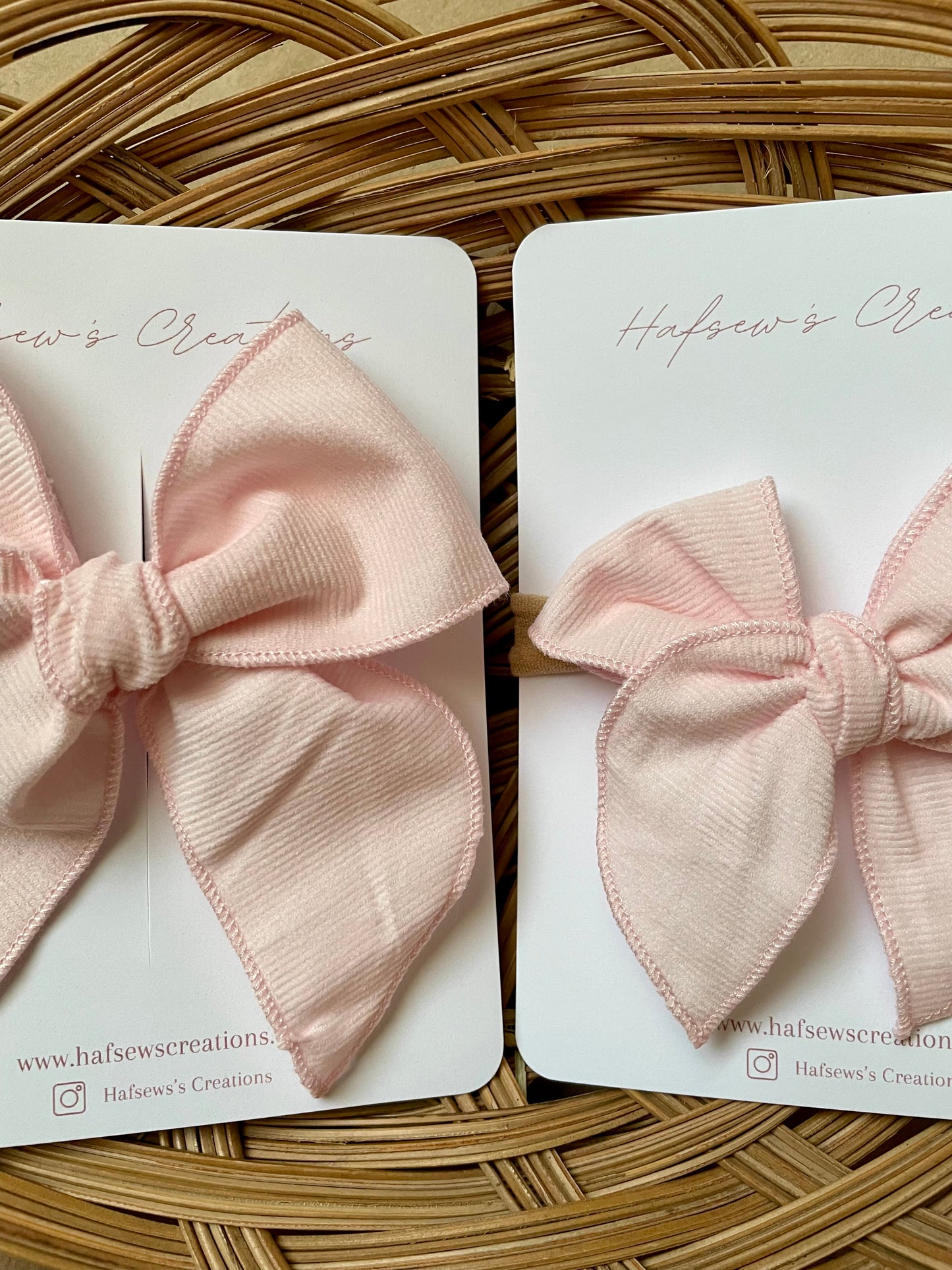 Pastel Pink Fable Hair Bow