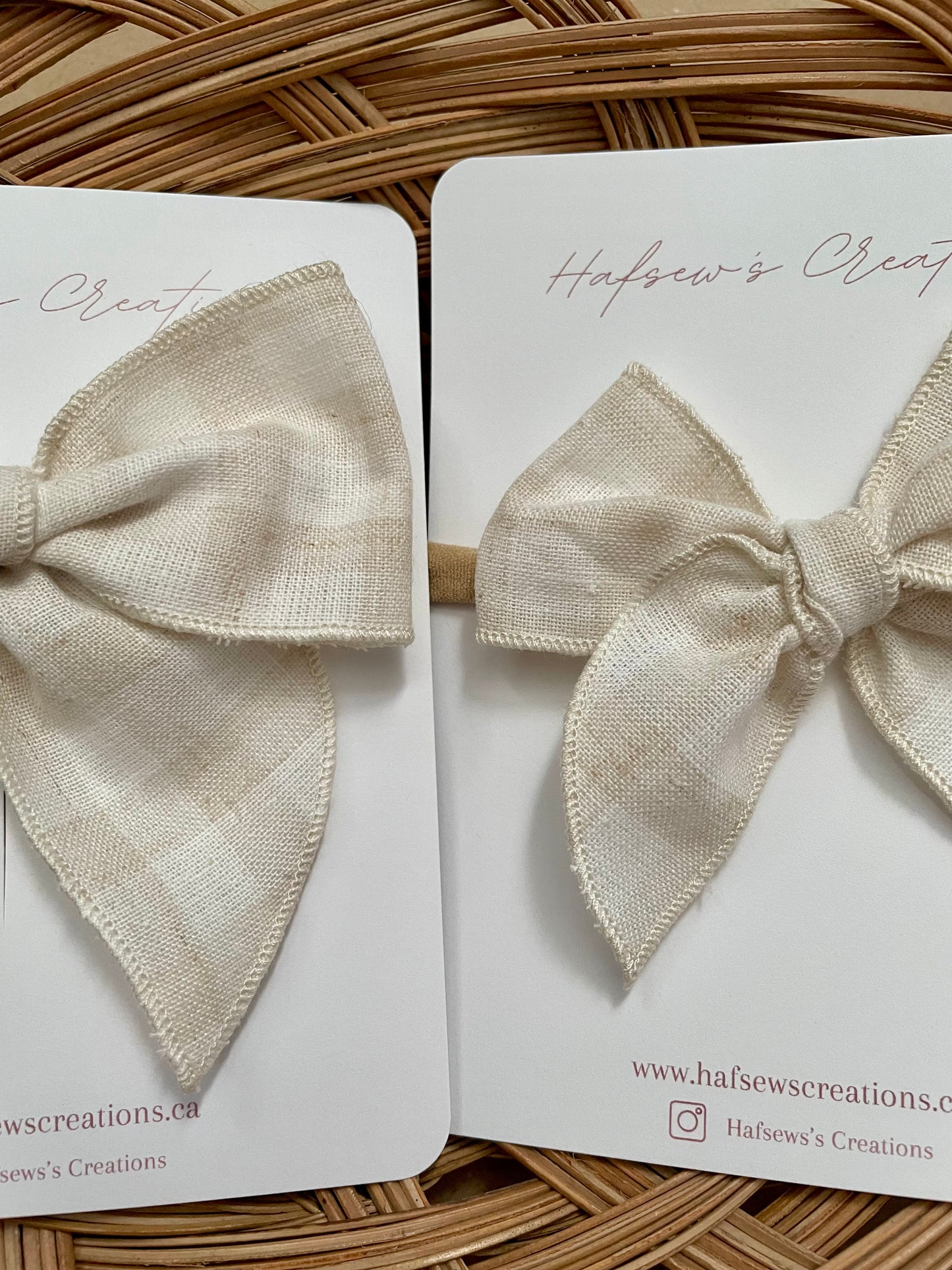 Mute Gingham Fable Bow