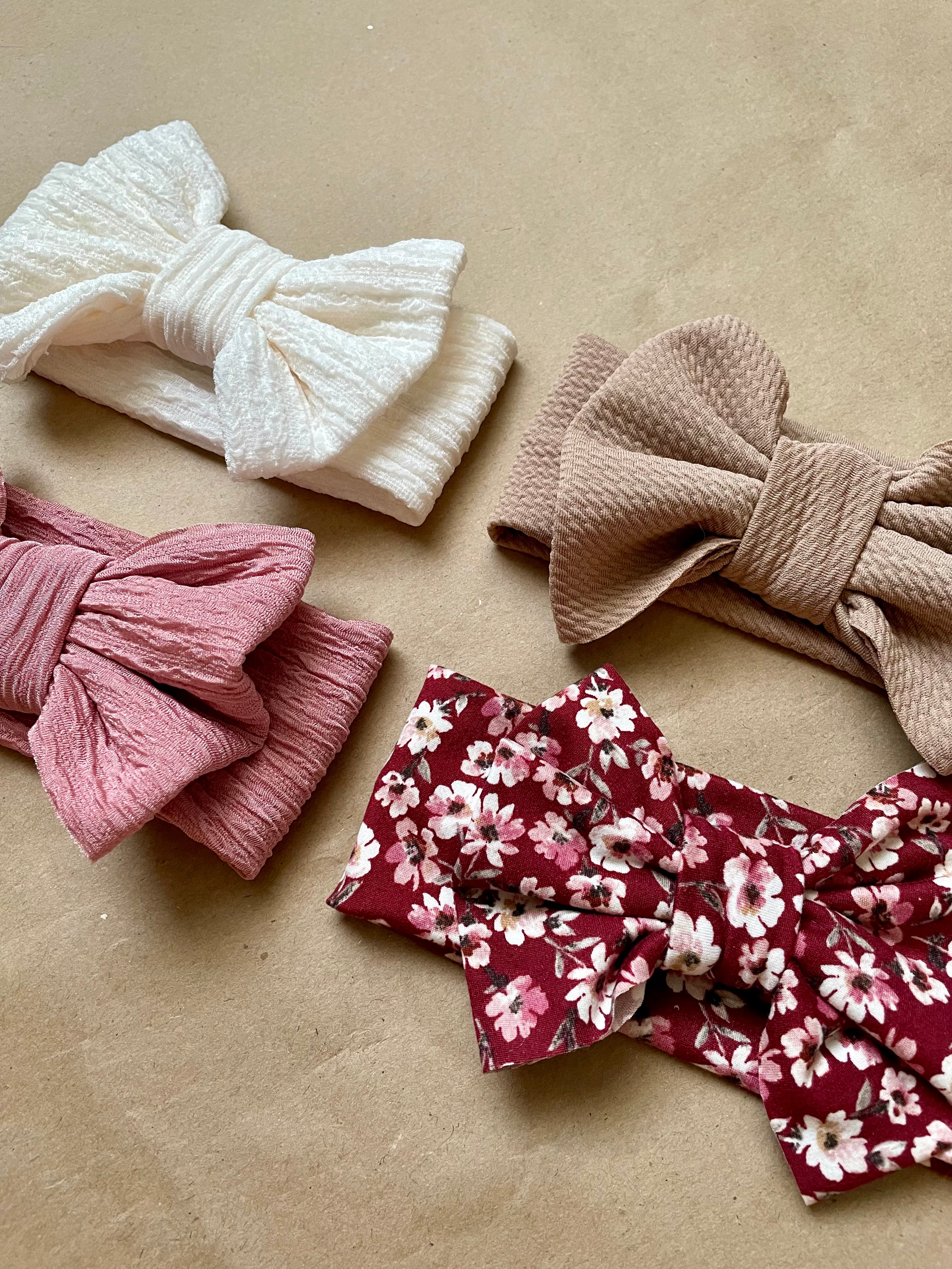 Big pink fashion bow headband